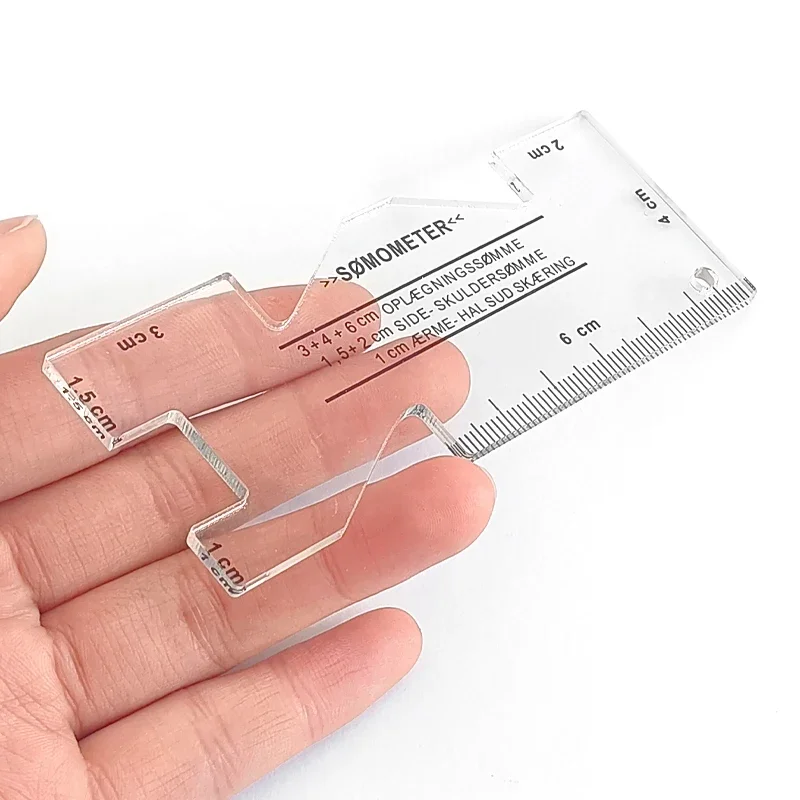 2/1pcs Precision Seam Measuring Gauge Acrylic Quilting Ruler Template Sewing Ruler DIY Patchwork Sewing Craft Accessories Tools