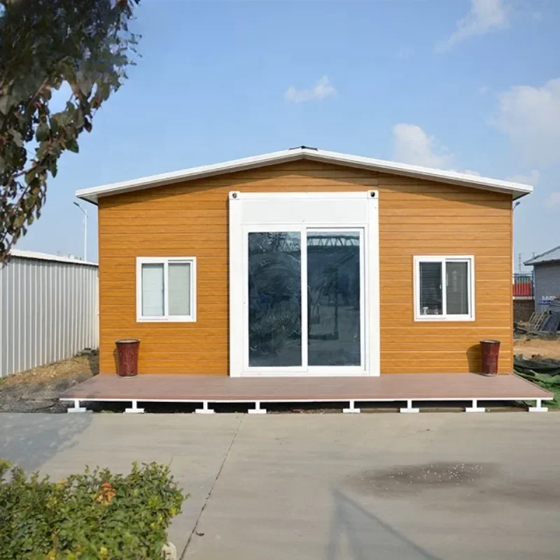 Polyester Cover Luxury Home Kit Low Cost 3 Bedroom Prefabhouses Foldable Prefab House