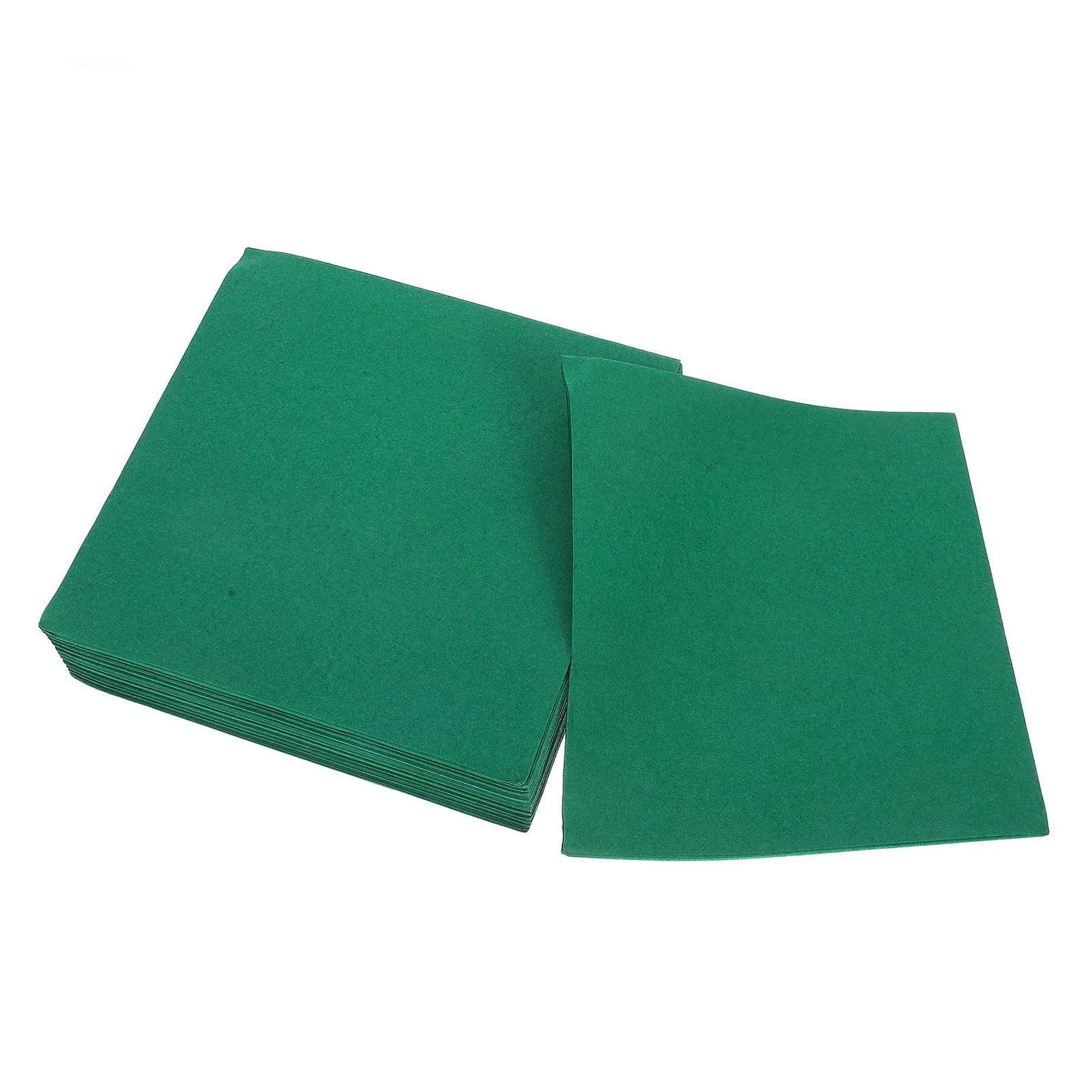 

25pcs Green Dinner Soft Absorbent No Dust Paper Napkins For Wedding Party Banquet Bathroom Table Settings Disposable Luncheon