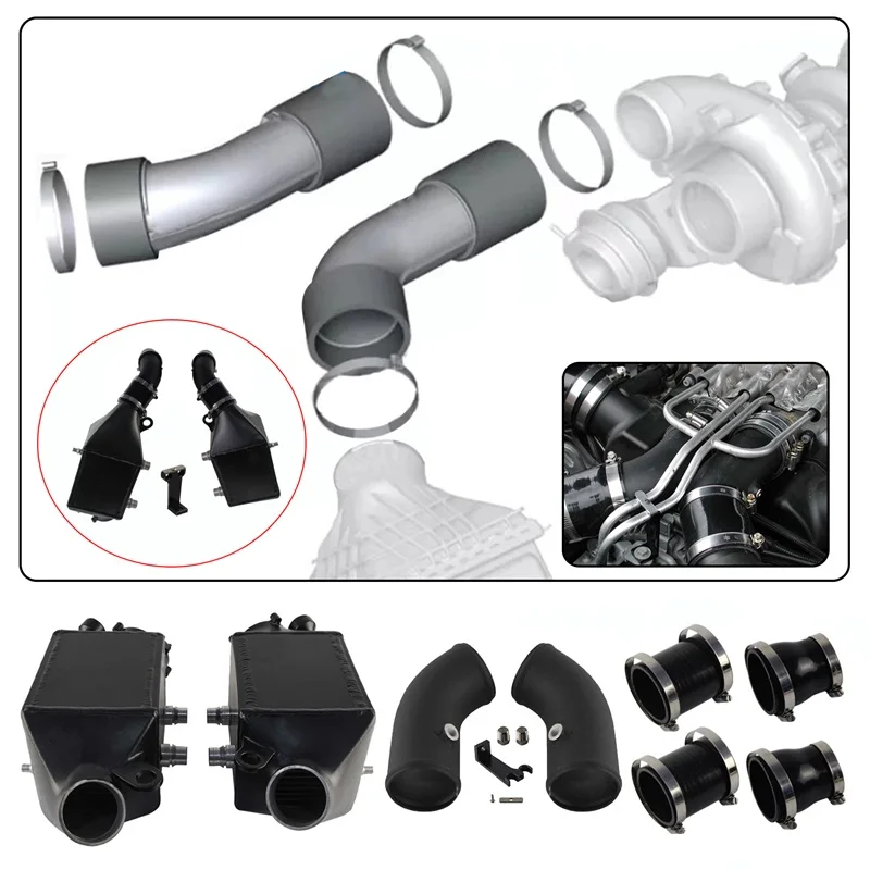 

Air Intercooler Twin-Charge +Turbo Intake Charge Pipe For BMW M5/M6 F10 F06 F12 F13 S63 Engine M Power V8 4.4L 2013-2018