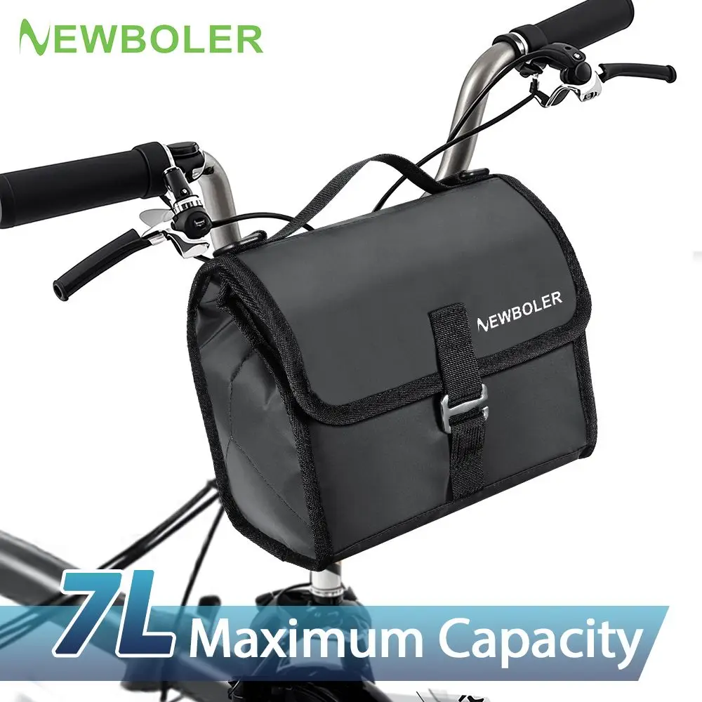 NEWBOLER Brompton Front Bag Insulated Bike Bag Multi Functional 4-7L Waterproof Bike Handlebar Bag For Brompton Folding Bike