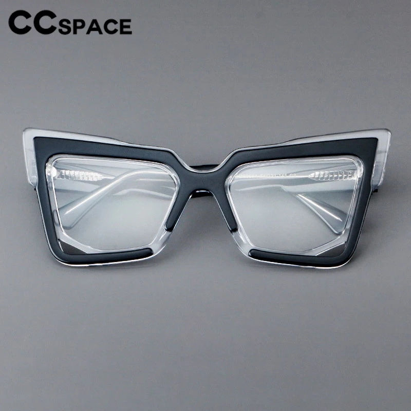 Square Acetate Glasses Frame Retro Color-blocked Optical Clear Eyeglasses Customizable Prescription Spectacles #301622