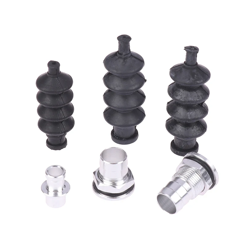Accesorios de aluminio disponibles para barco RC y sellos de caja de Radio de fuelle de goma, ideales para sello de varilla de empuje Servo para piezas de timón
