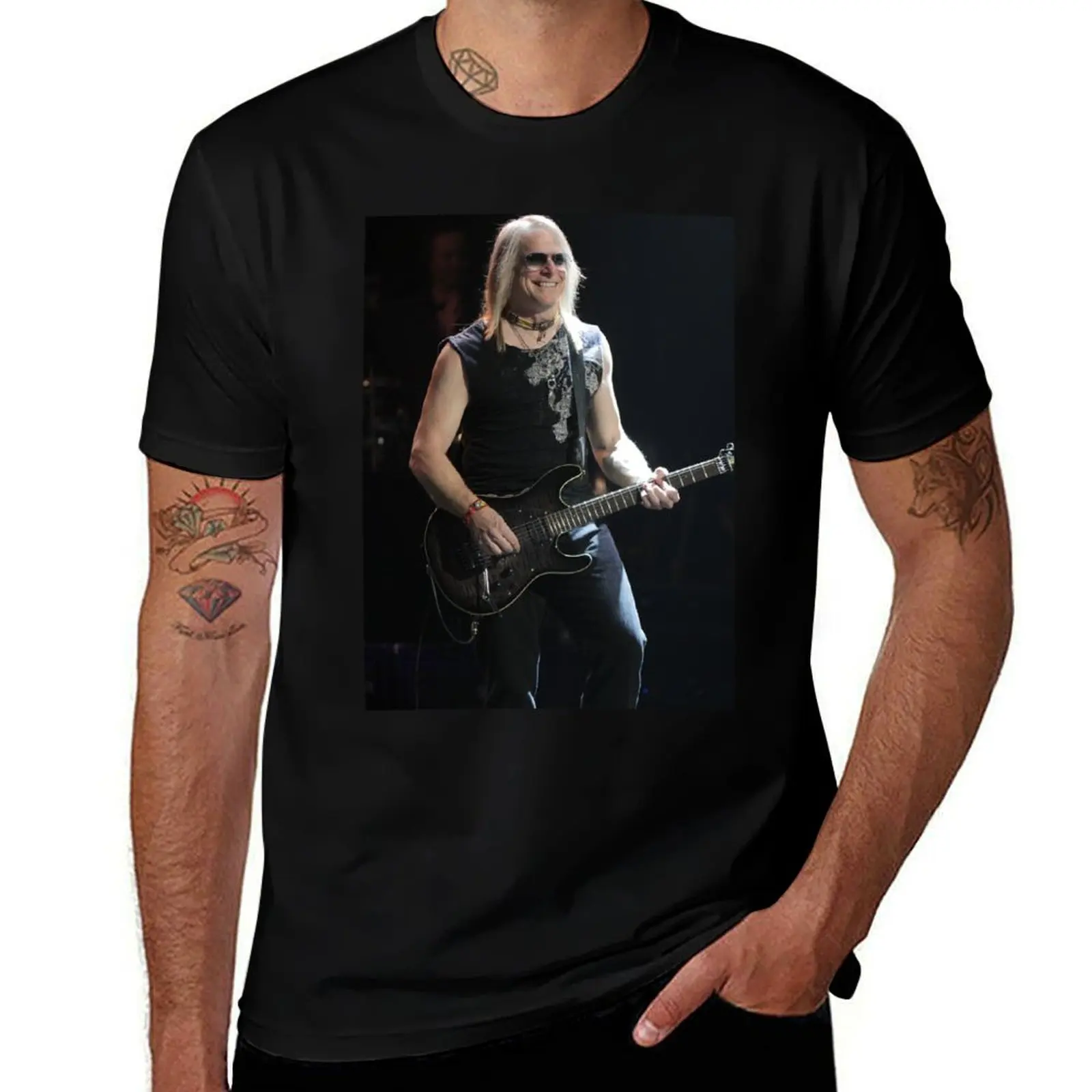 

Steve Morse - Photograph T-Shirt anime tshirt Luxury man for a boy cotton t shirt men