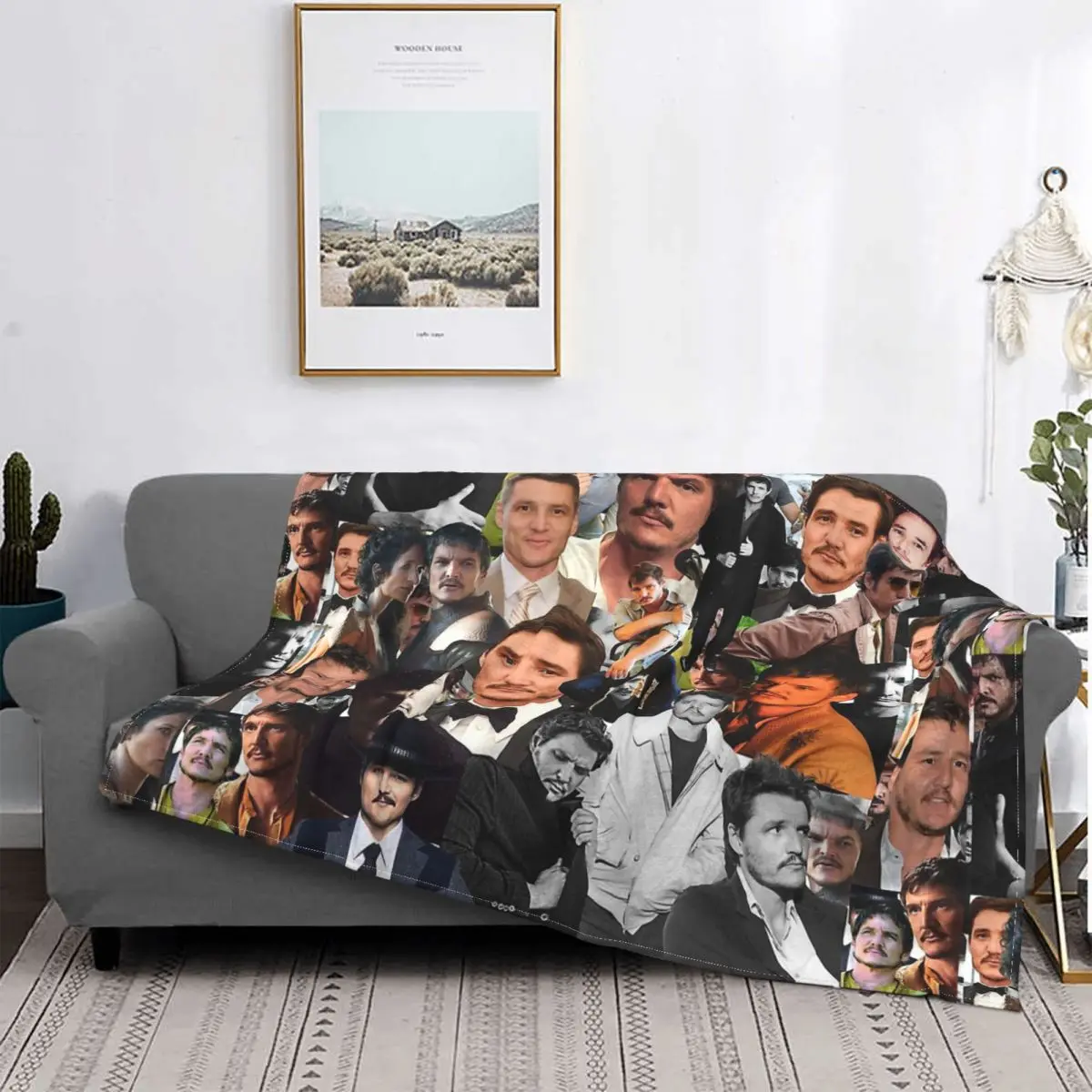 Pedro Pascal Ultimate Collage Meilleur acteur de groupe Blanket Plush All Season Thin Throw Blankets For Office Plush Thin Quilt