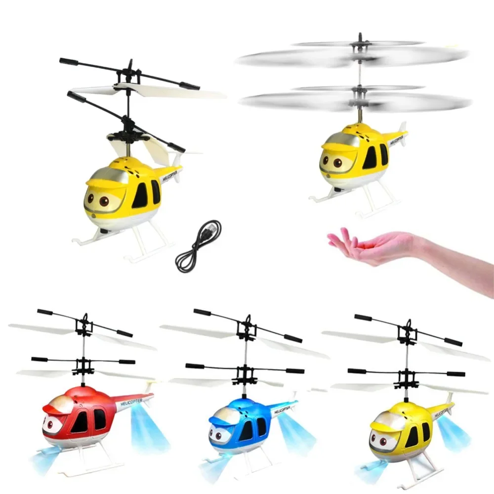 Hot Sale Mini Infrared Sensor Helicopter Aircraft 3D Gyro Helicoptero Electric Micro Helicopter Birthday Toy Gift for Kid#257747