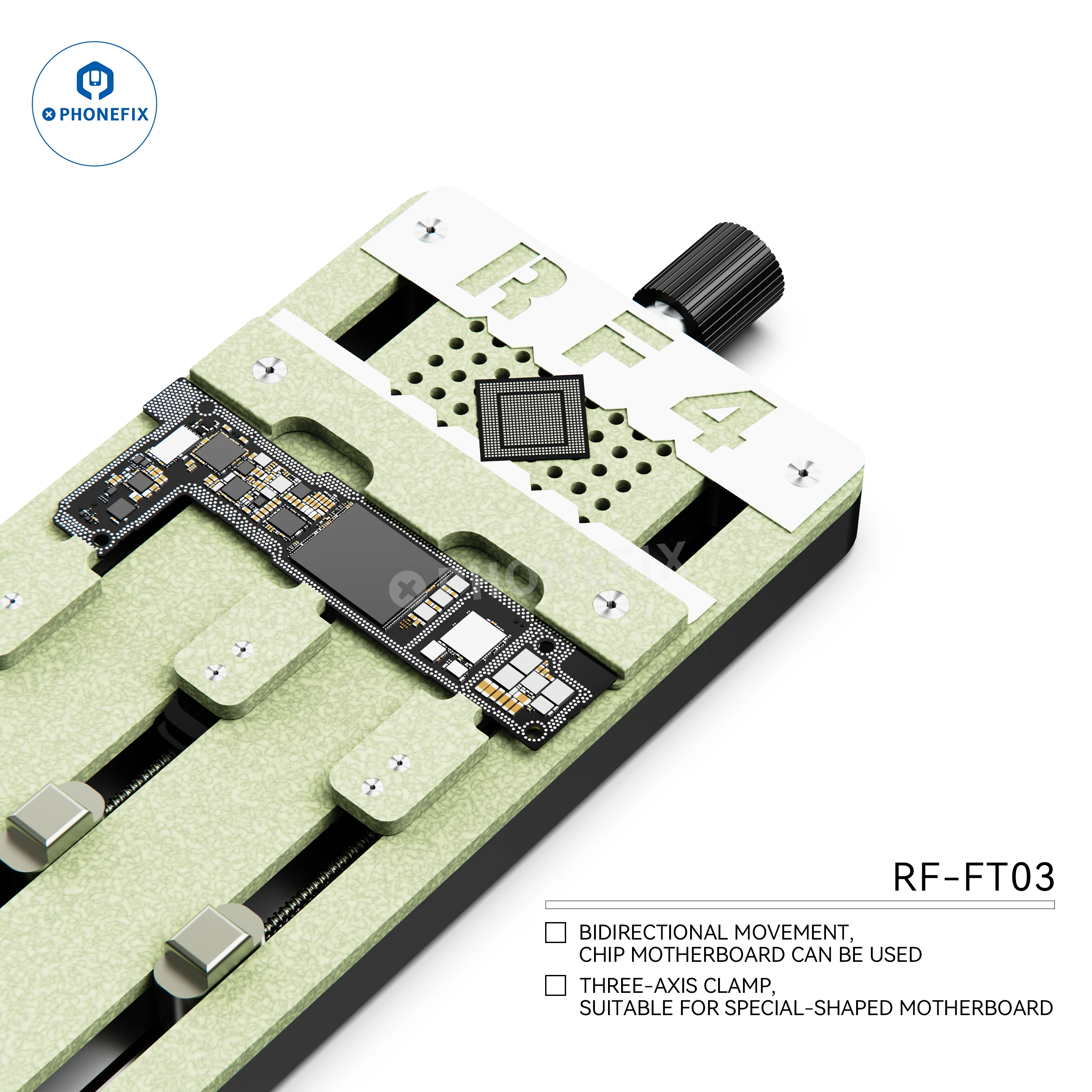 RF4 Universal CPU IC Chip Welding Holder High Temperature Resistant Portable Fixture Clamp for Cell Phone Motherboard PCB Repair