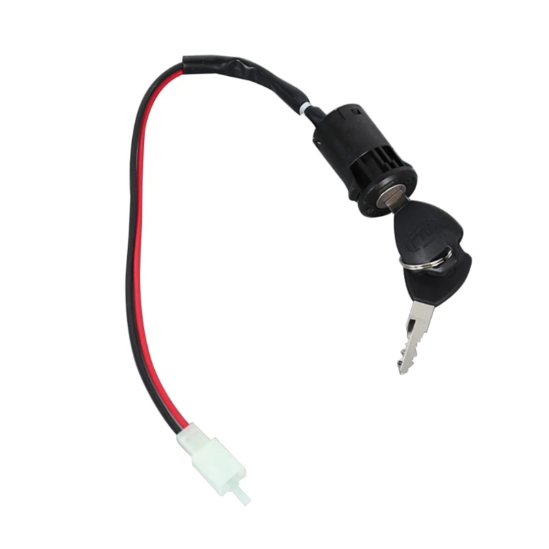 2 Wire for Key Scooter Motorcycle for Key Ignition Universal On-Off for Key Starter with 2 Keys for