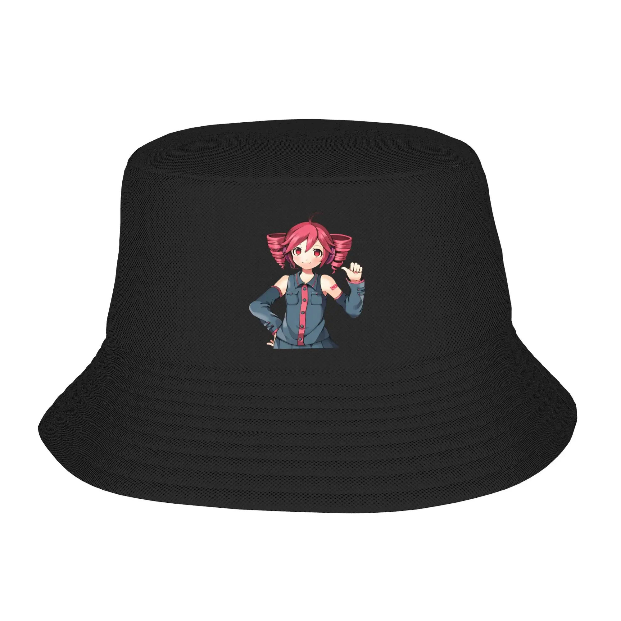 Vocation Getaway Headwear Kasane Teto Manga Merchandise Bucket Hat Unique Woman Hot Sun Hat Session Hat Fishing Caps Hiking