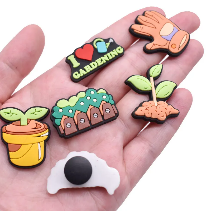 garden reparing tools PVC shoe Charms Slippers Buckle combination Fit Wristbands accessories Decoration Bands gift unisex party