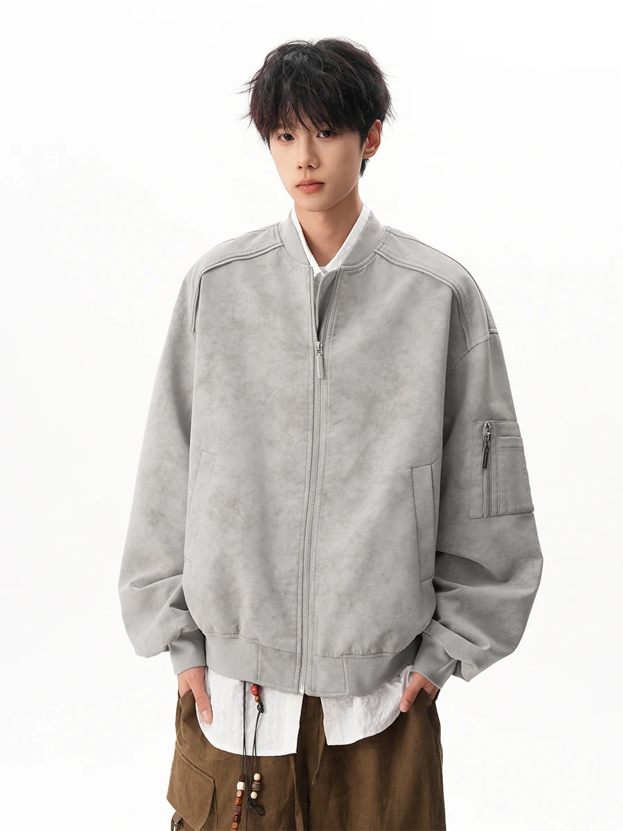 Мужская и женская куртка из искусственной кожи American High Street Tie Dye, осенне-зимняя модная дизайнерская универсальная крутая рабочая одежда в стиле аpe, бейсбольная...