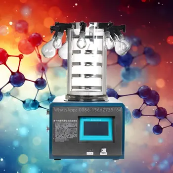 Laboratorní stolní lyofilizátory, vakuové lyofilizační stroje, cena lyofilizačního stroje pro potravinářský průmysl, mini lyofilizační stroj 10 nejlepší prodej lyofilizace - №3