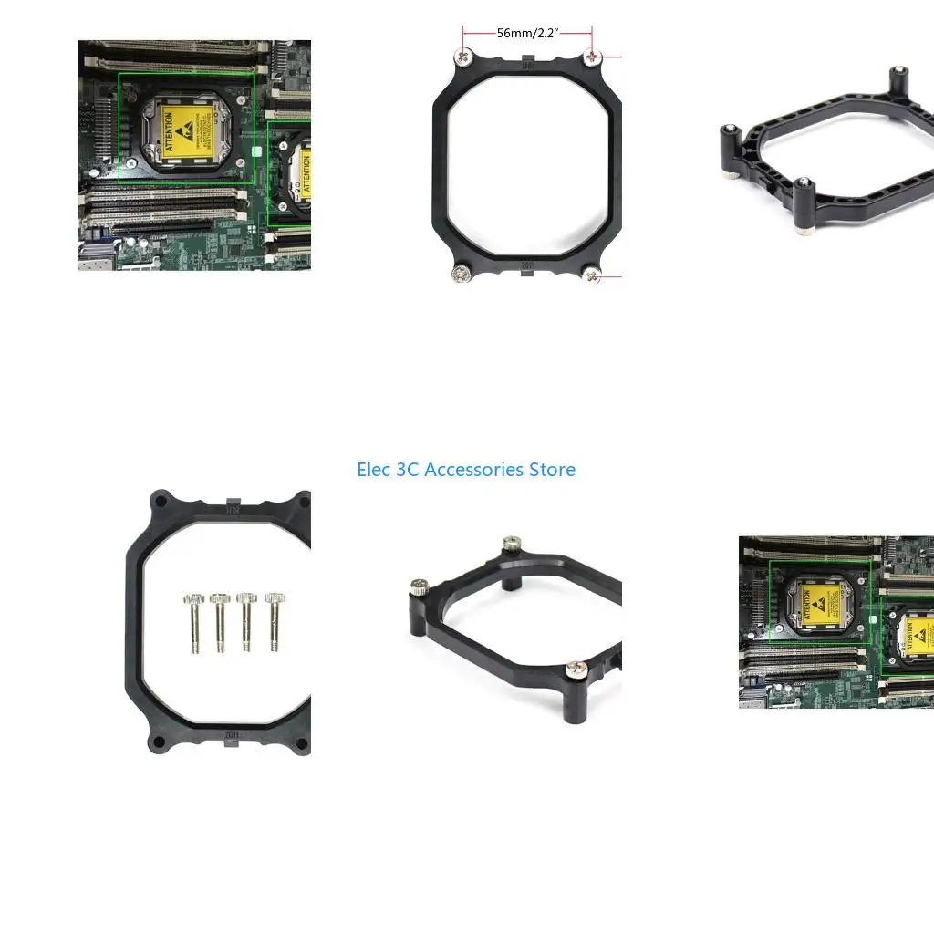 Y51A for 2011 CPU Holder Plastic Stents Frame For X79 Motherboard Socket for Lga2011 Cpu Cooler Bracket Rectangular