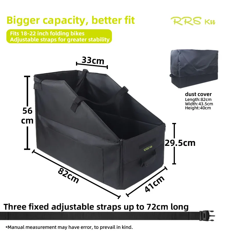 RRSKIT Foldable Bike Storage Bag For Brompton 14-16 Inch For Dahon ruhm 18-22 Inch Bicycle Dustproof Waterproof  Loading Bag