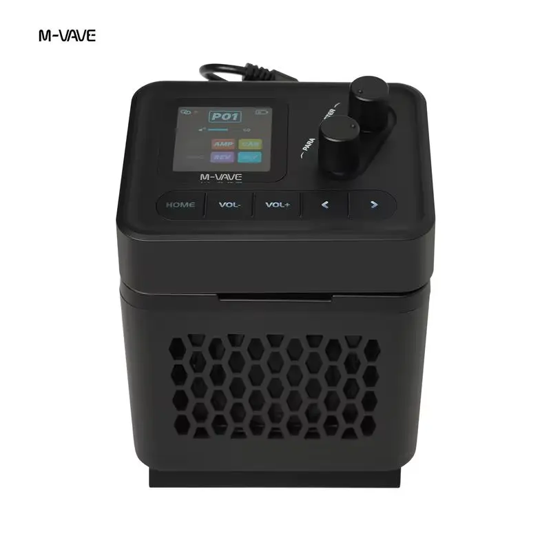 M‑VAVE POCKET COMBO Portable Guitar Speaker Multi‑Effects Pedal Processor with Built‑in Rechargeable Mini Speaker For Beginner