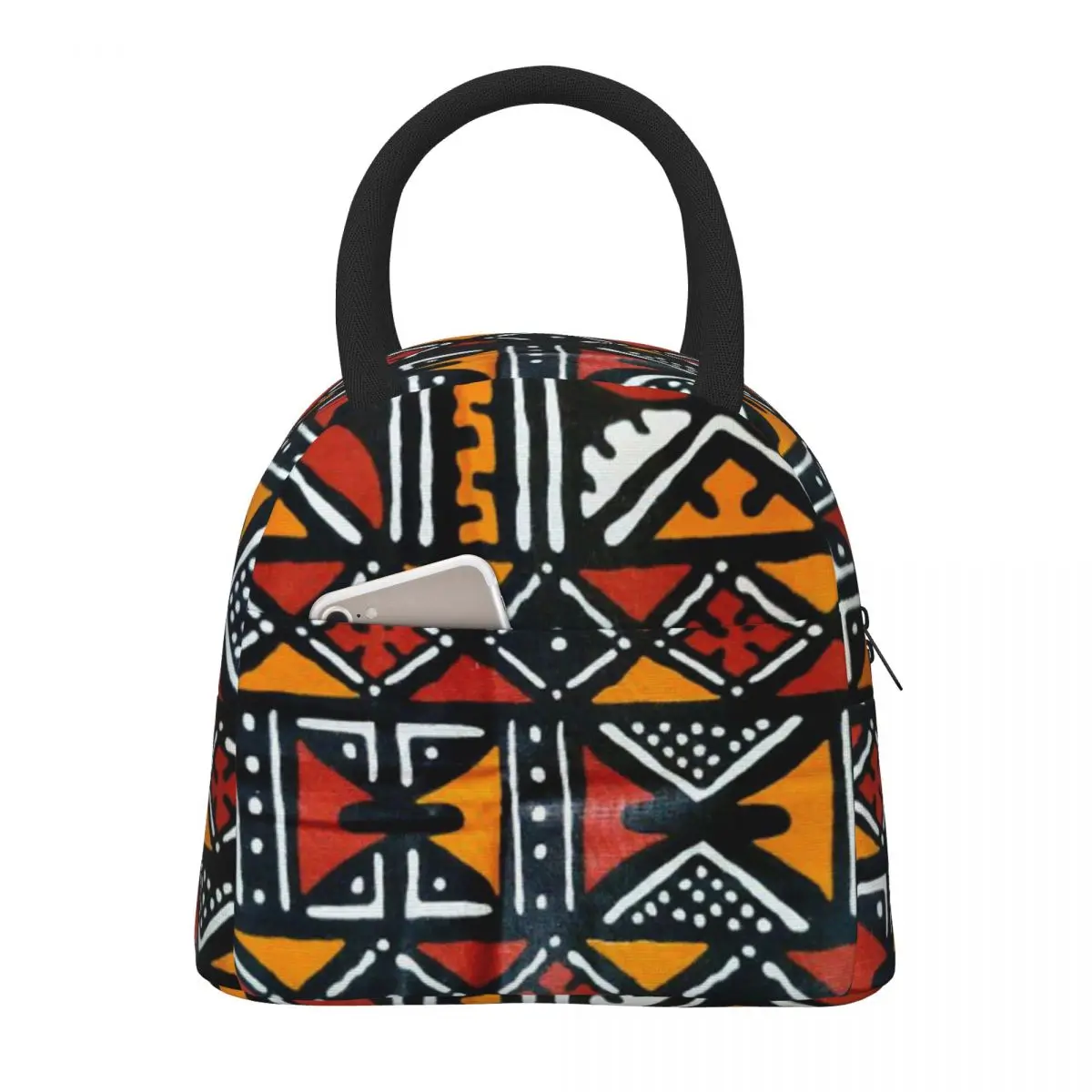 NOISYDESIGNS Lunch Bag African Tribe Luxury Design Portable Tote Bag Thermal Insulated Picnic Food Cooler Lunch Storage Bag