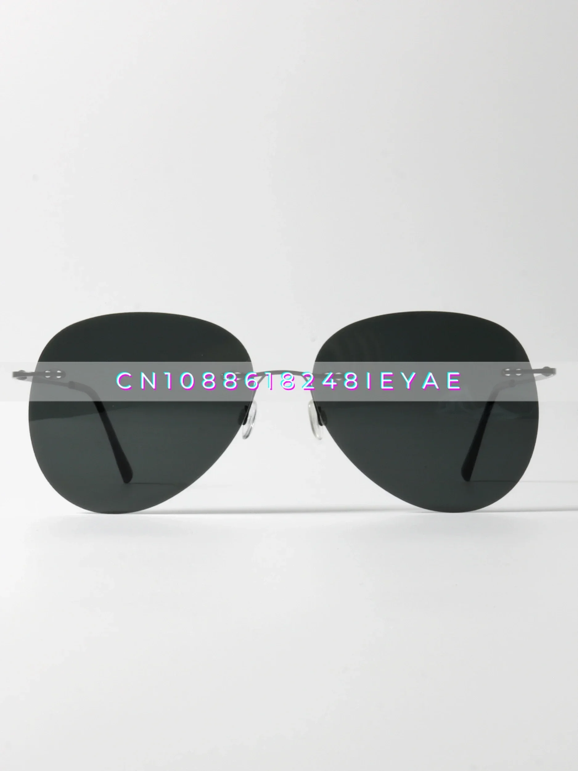 Ultralekkie okulary przeciwsłoneczne bez oprawek Pilot z polaryzacją UV400 Ochrona UV Minimalistyczne okulary przeciwsłoneczne Toad
