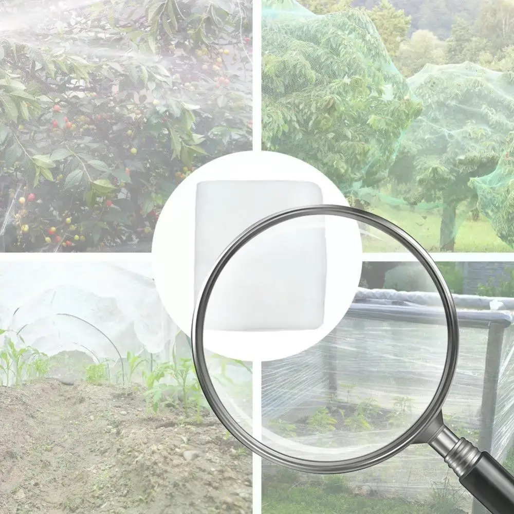 

2 Pack 8x32Ft Mesh Netting Plants Cover Insect Pest Barrier Bird Netting for Vegetable Plants Fruits Flowers Trees