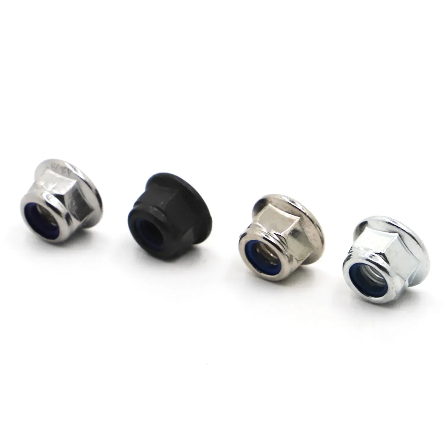 M3 M4 M5 M6 M8 M10 M12 Stainless Steel / Nickel / Galvanized Nylon Lock Flange Nut Insert Lock Nut Self-locking Nylock Locknut