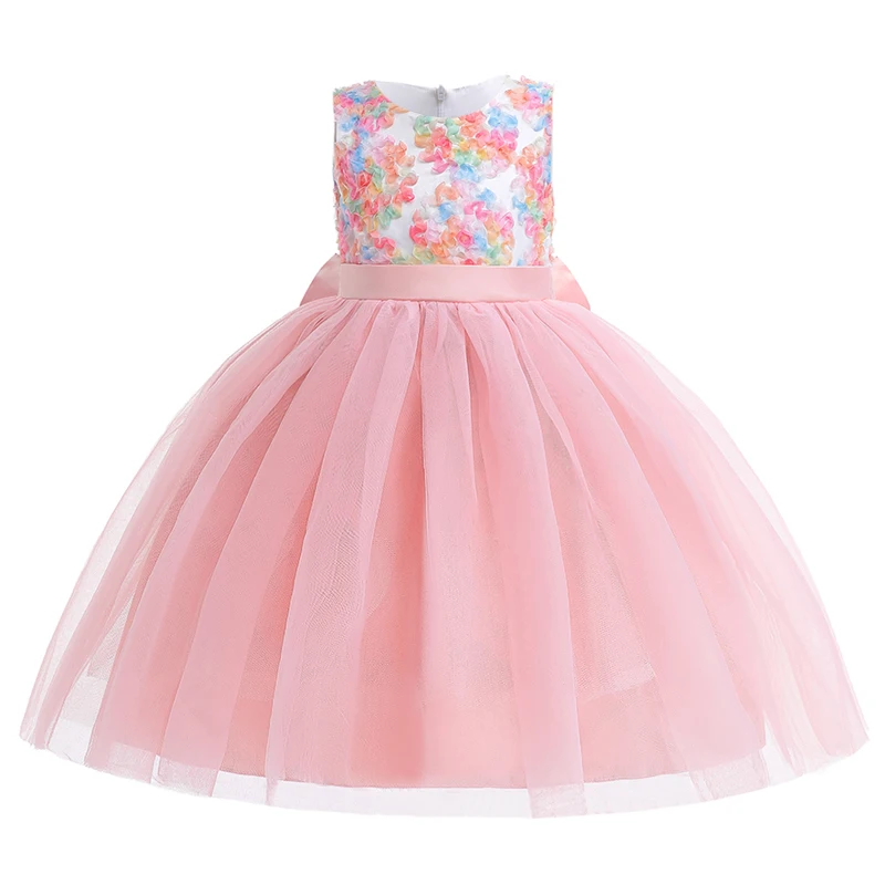 Summer Girl Party Dresses For Kids Birthday Princess Dress Tulle Girls Wedding Evening Vestidos Children Formal Pageant Clothes