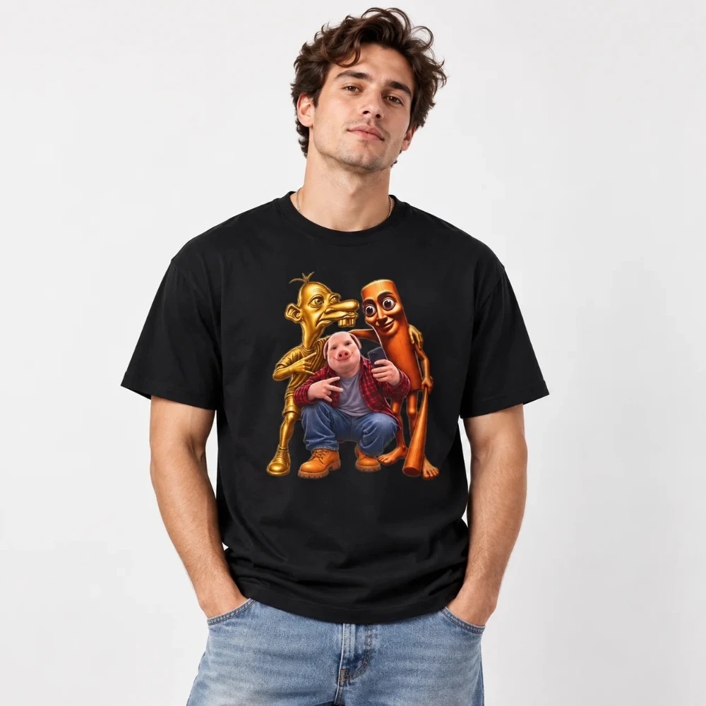 2026 Summer Unisex Tung Tung Tung Sahur T Shirt Streetwear Comfortable，Funny Meme Brainrot T-Shirt Short Sleeve Fashion Clothing
