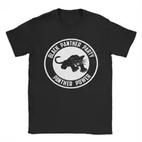 Camiseta de gran tamaño para hombre, camisetas novedosas de fiesta de Pantera Negra de verano, Camiseta de algodón para hombre Y2K, camisetas divertidas personalizadas de manga corta DIY