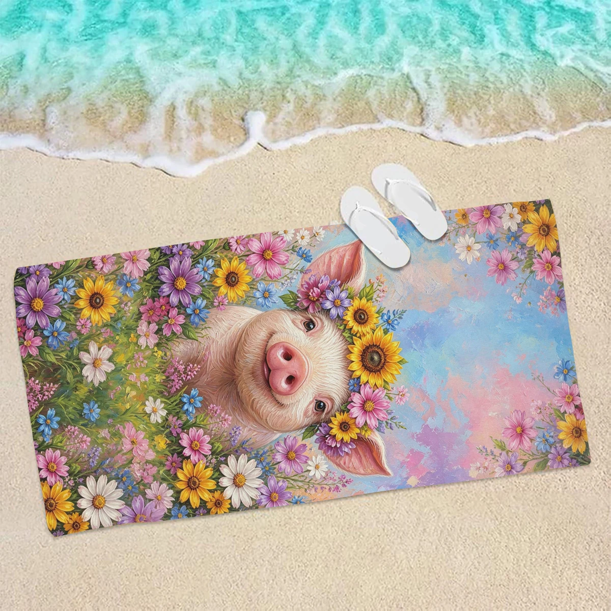 Versatile Polyester Beach Towel - Multi-use Towel for Swimming, Fitness, Camping, Yoga, Travel and Beach Activities