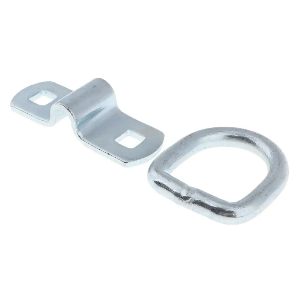 D Ring Rope Chain Silver Metal Truck Tie Down Chain for Trailer Safety Pin Easy Installation