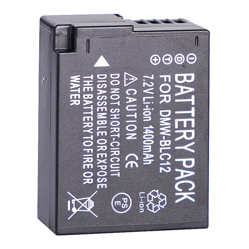 Wysokiej jakości bateria 1400 mAh DMW-BLC12 do Panasonic Lumix DMC-FZ200, DMC-FZ300, DMC-FZ330, DMC-FZ1000, DC-FZ10002, DMC-FZ2000