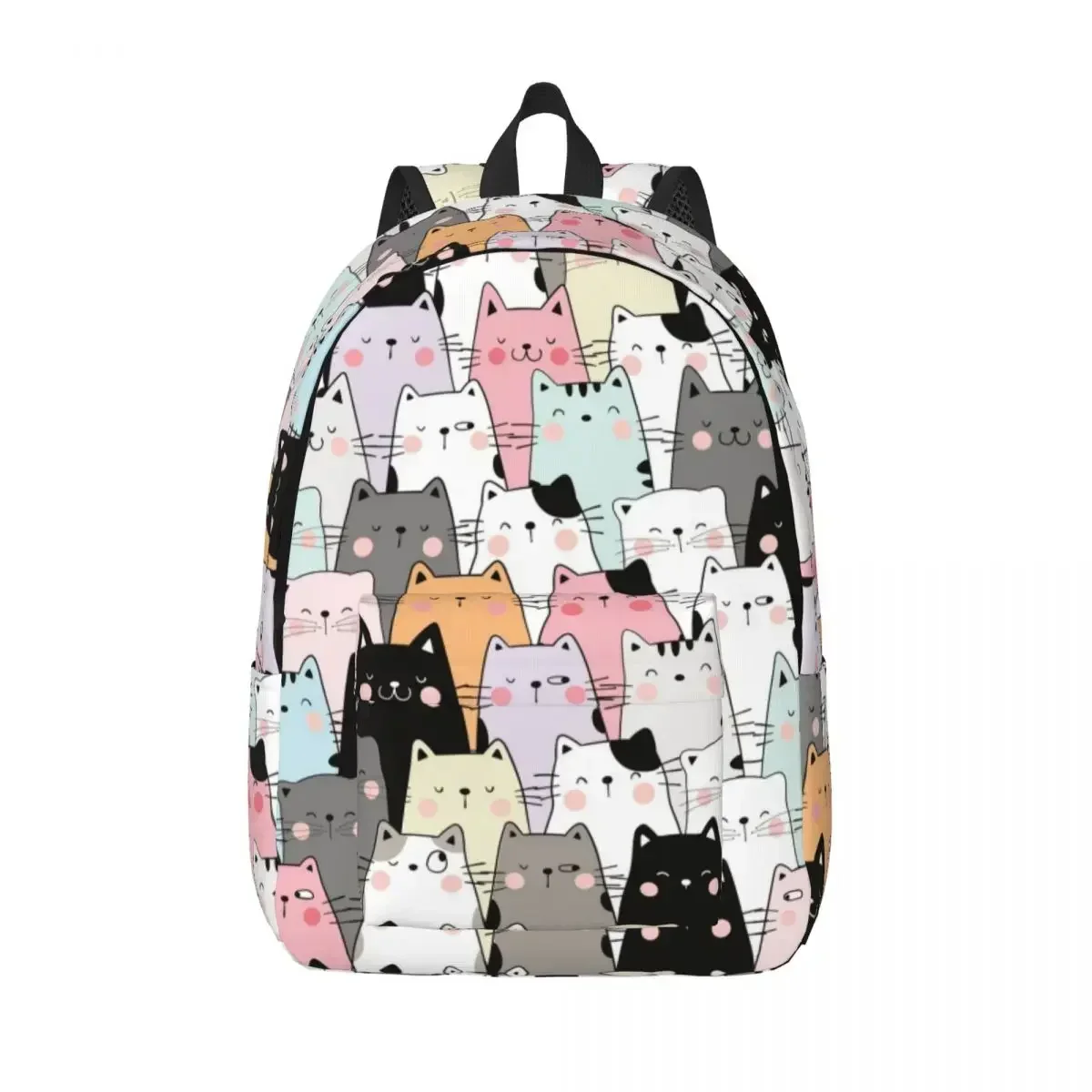 Mochila Cat Land Kawaii para animais de estimação, meninos e meninas, mochilas de viagem de poliéster, duráveis, engraçadas, bolsas para escola secundária, mochila