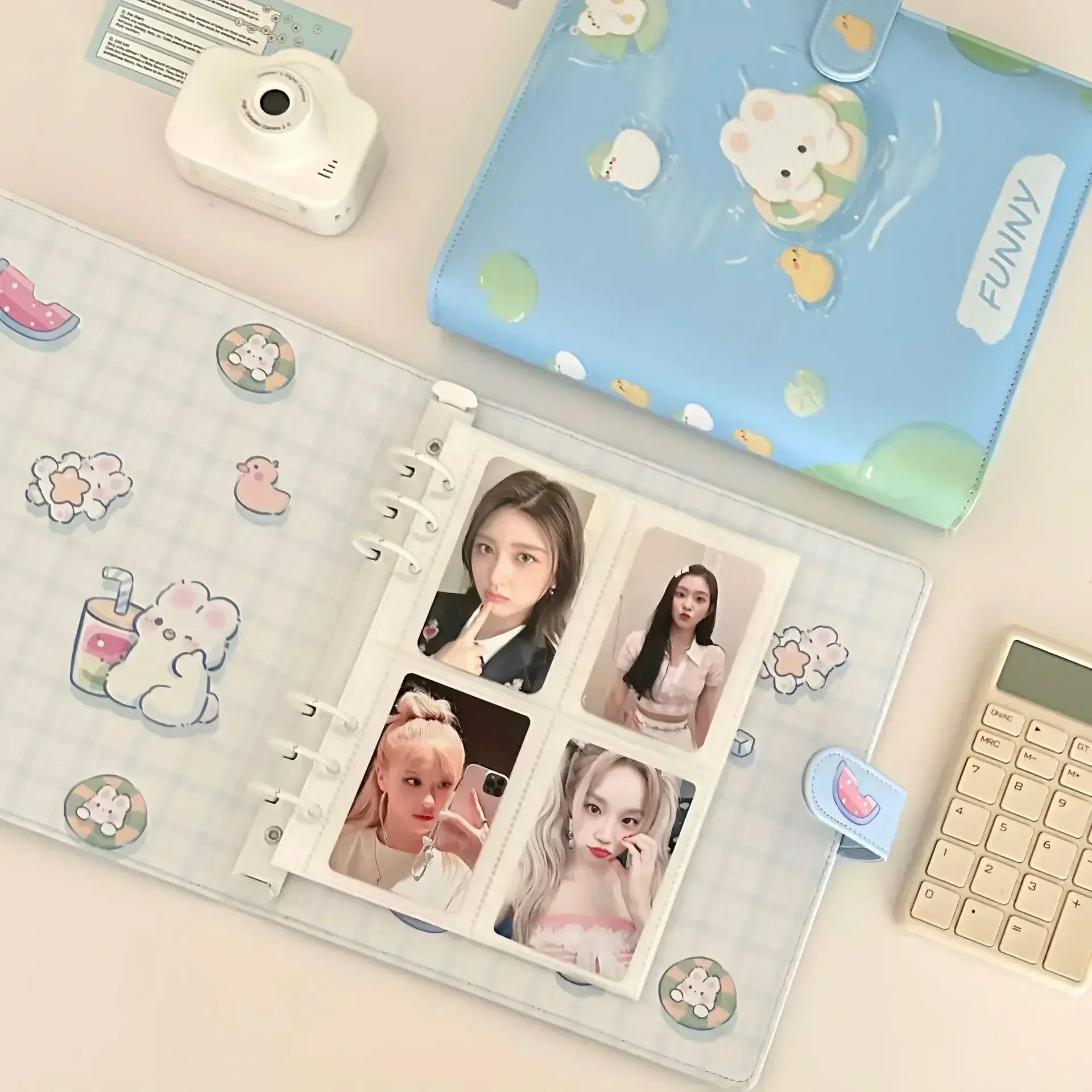 A5 Kpop Idol Photocard Holder PU Photo Album Photo Card Binder Kawaii Photocards Album for Photographs Collect Book Album 콜북바인더