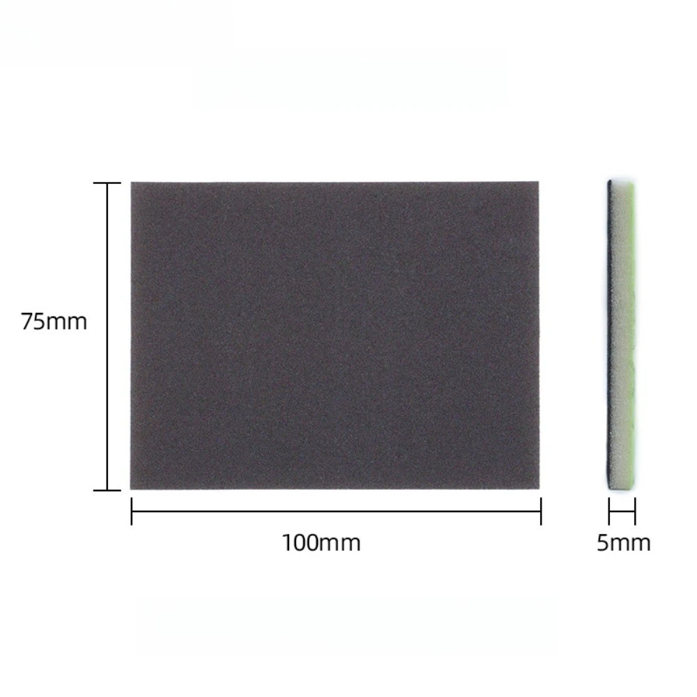 100PCS: 자동차 미용 스폰지 모래 100*75mm 목재 가구 자동차 수리 금속 가공 연삭 연마 스폰지 모래