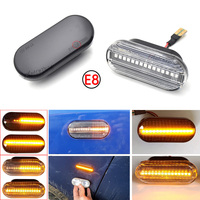 2pieces Led Dynamic Side Marker Turn Signal Light For Volkswagen VW Bora Golf 3 4 Passat 3BG Polo SB6 SEAT Ibiza Leon Skoda Ford