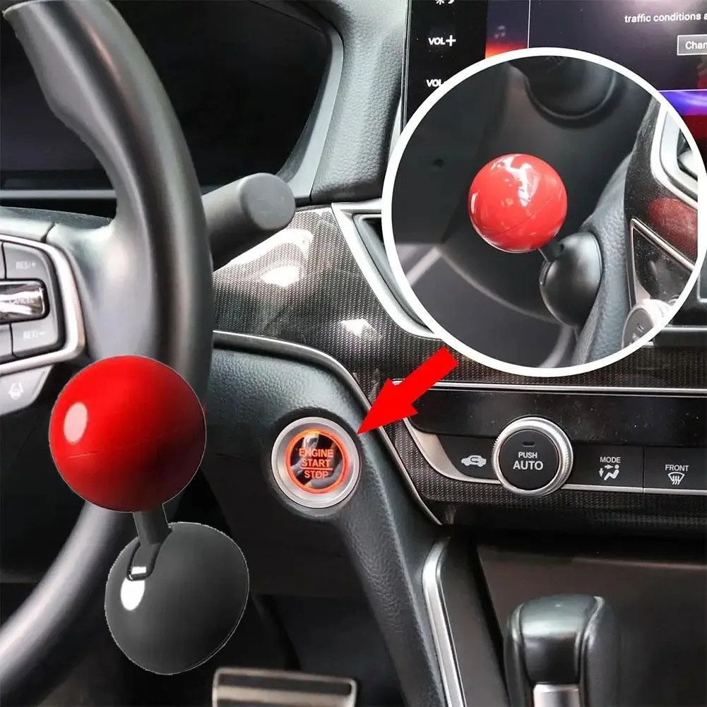 Car Start Button Rocker Lever Engine Start Stop Button One-Touch Button Start Joystick Auto Ignition Button Cover Accessories