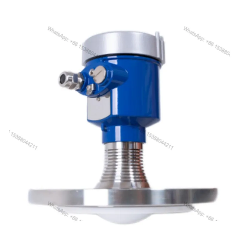 

High Accuracy 80GHz Radar Level Transmitter Industrial Dark Blue Shell RS485 Solid Level Sensor for High Temperature
