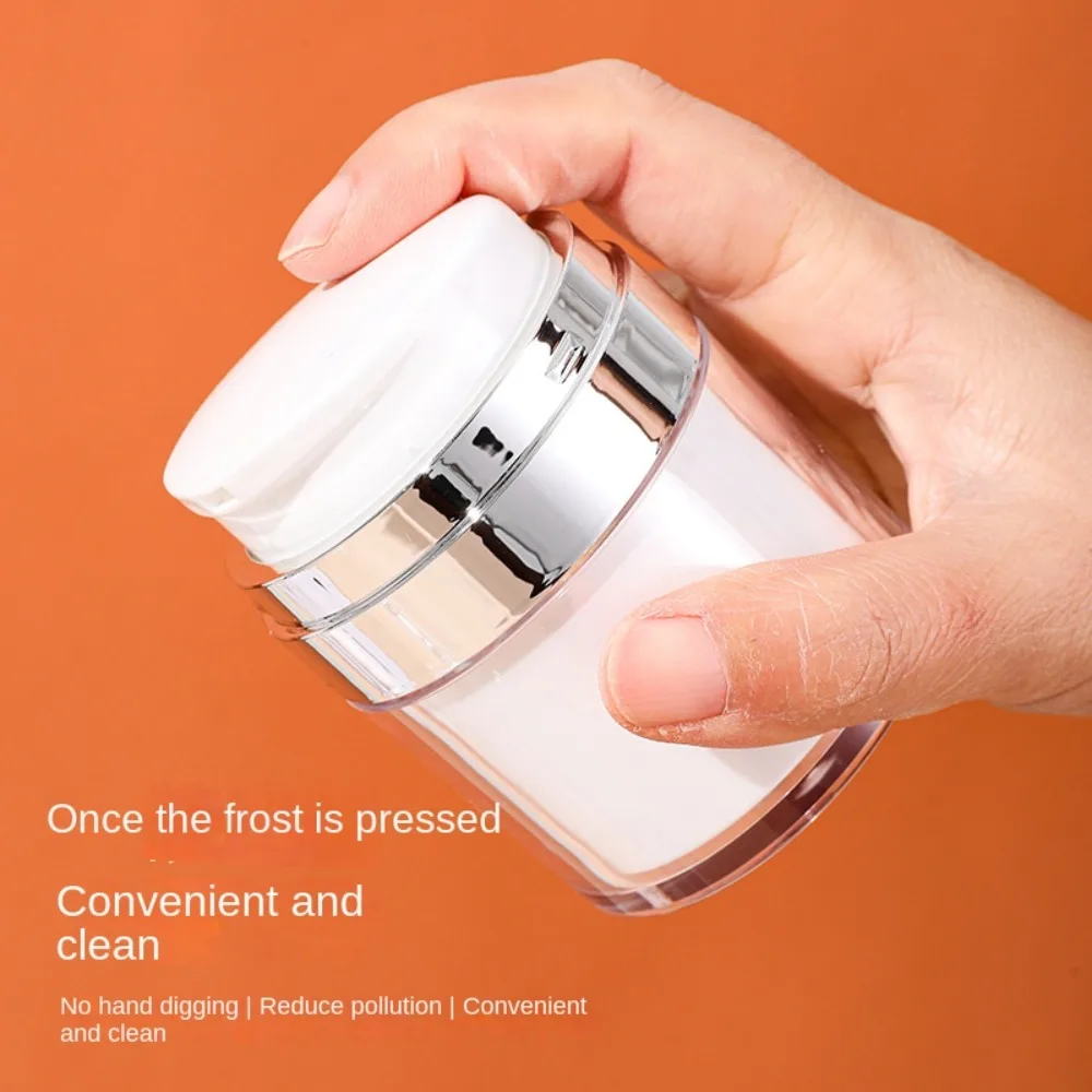 15/30/50/100ml Press-On Makeup Sub-Bottling Acrylic Vacuum Cream Bottle Lotion Face Creams Travel Refillable Empty Cosmetic Box
