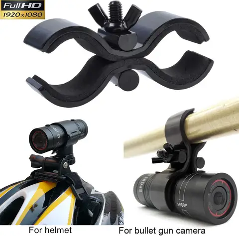 Shotgun Camera 1080P Full HD Sports Action Video Camera for Clay Shooting with Gun mounted Helmet camera outdoor Action Video