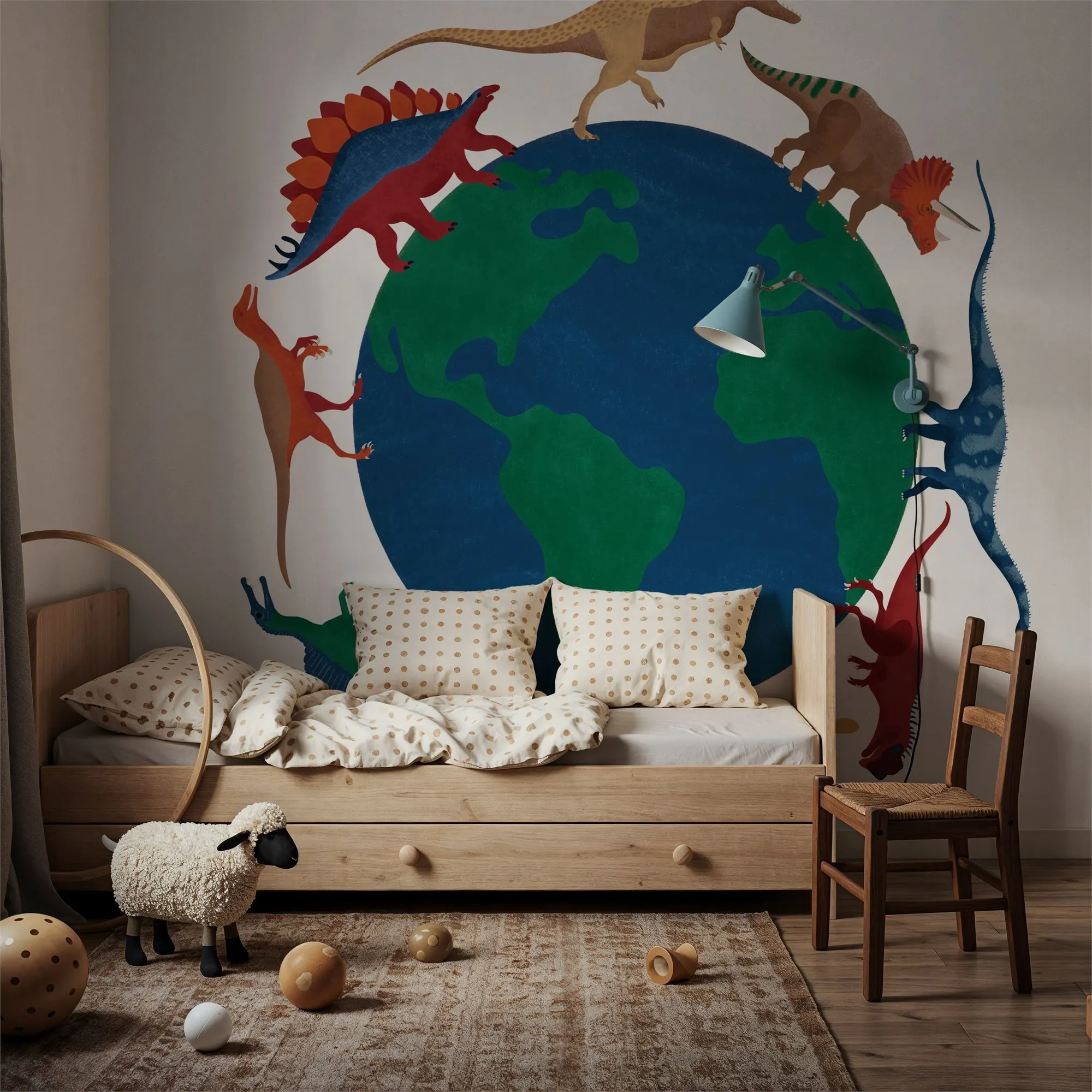 When Dinosaurs Roamed Custom Wallpaper Wall Mural for Living Room
