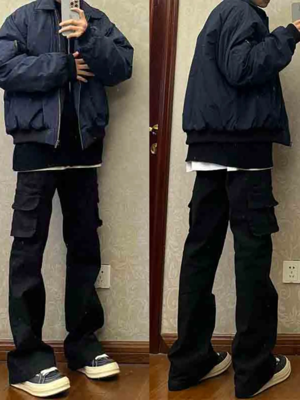 

Cleanfit Men's Straight Leg Jeans Work Pants Spring 2025 New American Style Slimming Jeans High Waist Long Pants Trendy