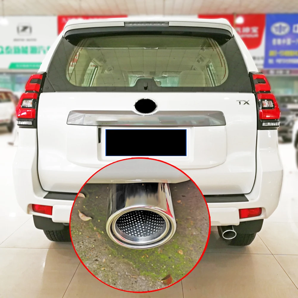 1Pc Exhaust Muffler Tail Pipe Tip Tailpipe For Toyota Prado 2003-2010 2011 2012 2013 2014 2015 2016 2017 2018 2019