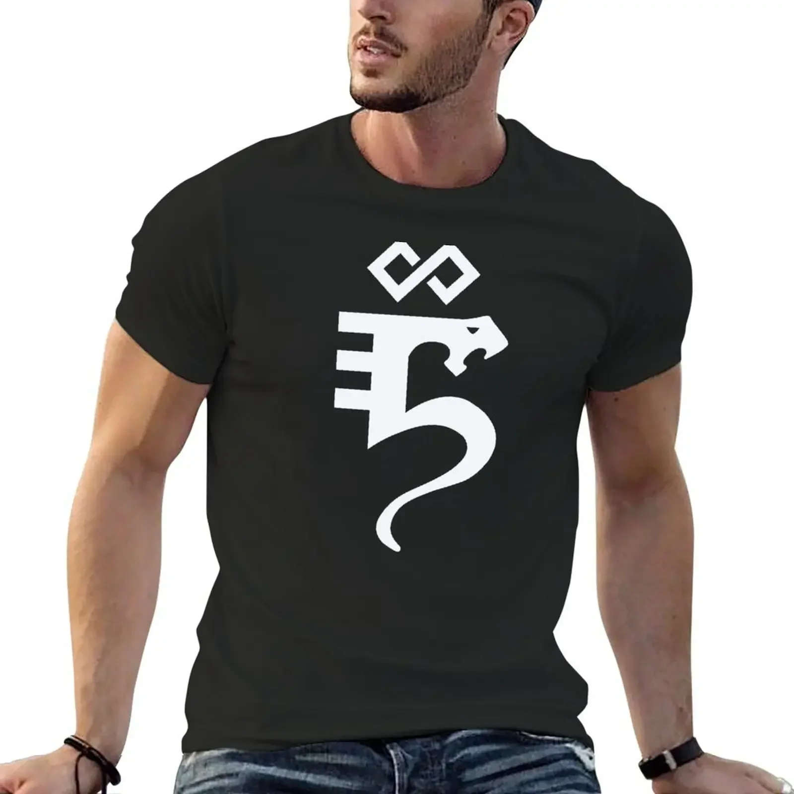 Craftworld Eldar Serpent Rune 2 T-Shirt plain summer tops men t shirt