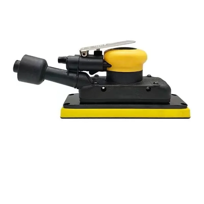 1pcs Rectangular Pneumatic Dry Sander Automotive Putty Polishing Tool with Dust Extraction Feature