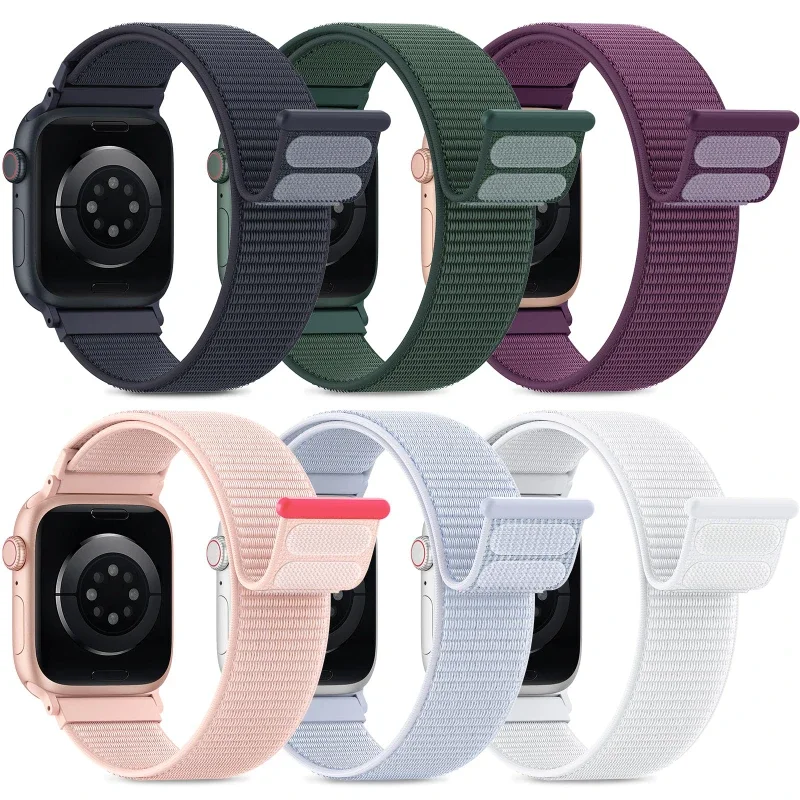 NEW Original 1:1 Nylon Loop for Apple Watch 11 Band 42mm46mm44/40-41-45mm Bracelet iWatch Series 10 9 8 7 6 5 SE3 Ultra 3 2 49mm