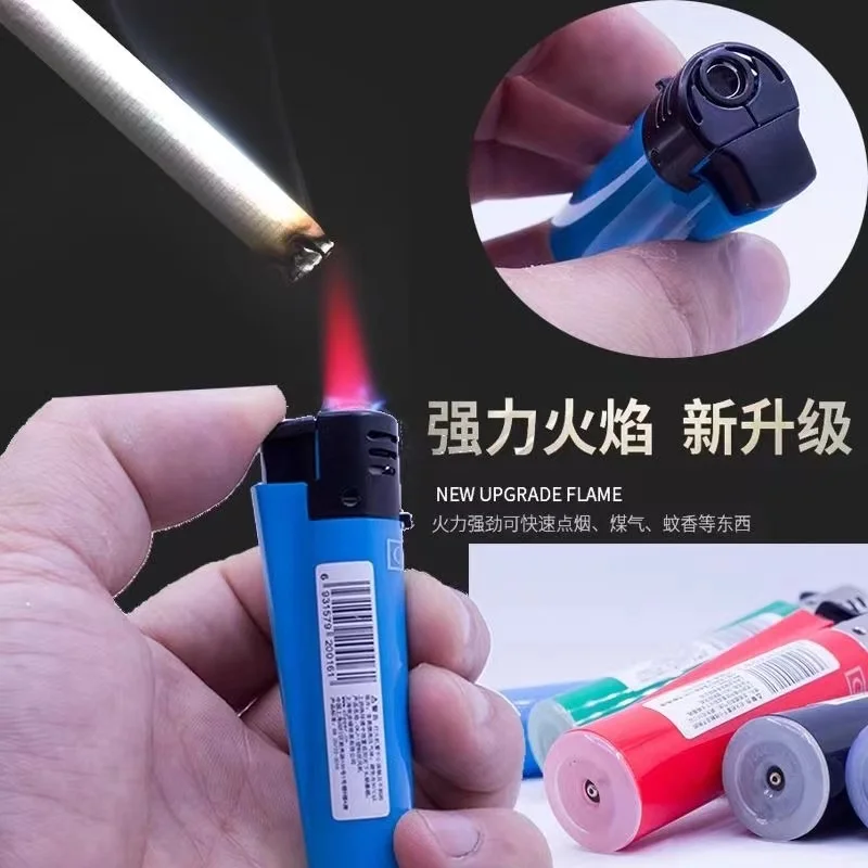 Spanish Original Clipper Gas Lighter with Personality Pattern Refillable Gas Lighter 8 Pieces Boxed Smoking Set Collection Gift