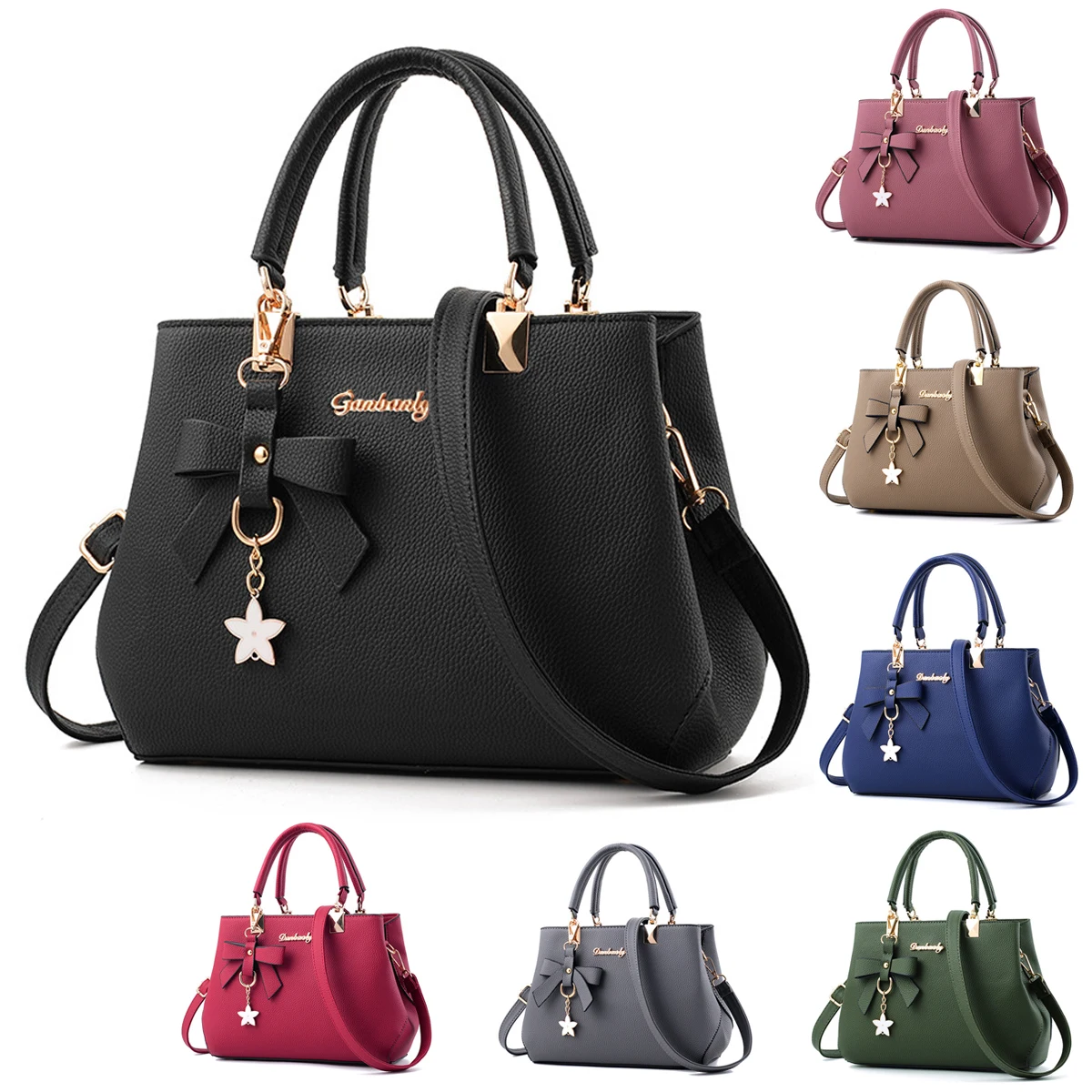 Classic Elegant Handbag, Women's Top Handle Satchel Bag, Crossbody Wallet-LJX