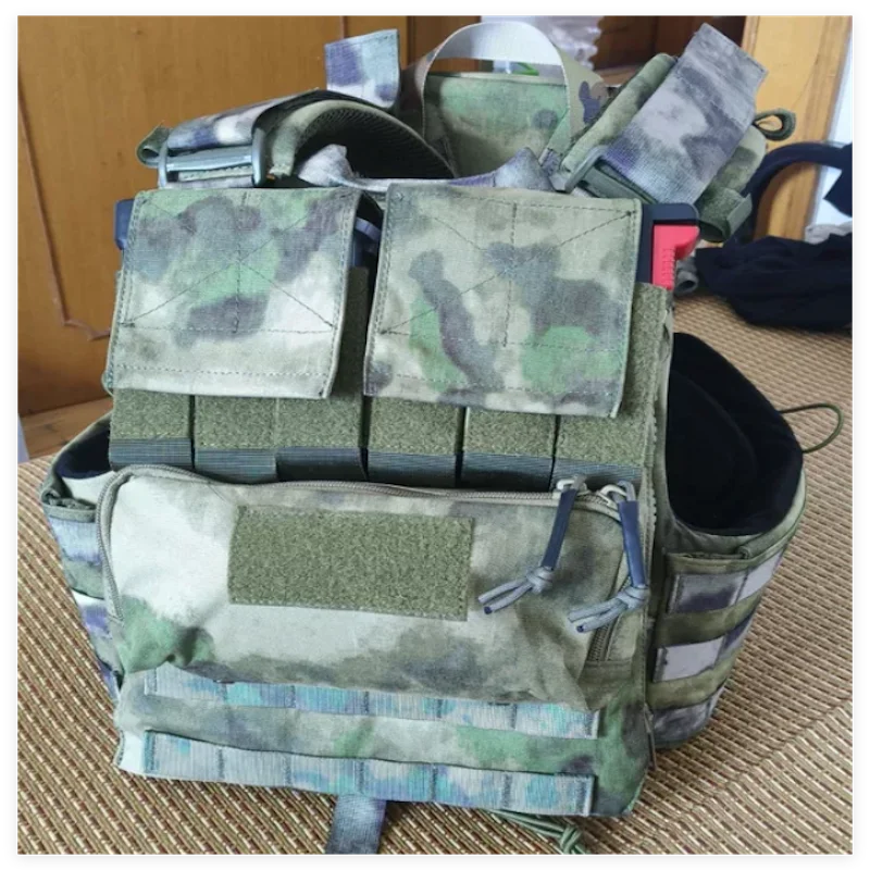 バックジッパー付きタクティカルスタイルベスト-モールボードバッグ-avs-cpc-jpc20に適しています（ベストは含まれていません）