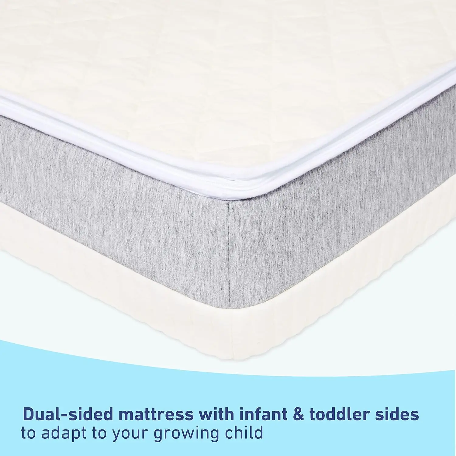 Ultra 2-in-1 Premium Dual-Sided Crib & Toddler Mattress - Gold and -TEX Standard 100 Certified, -US