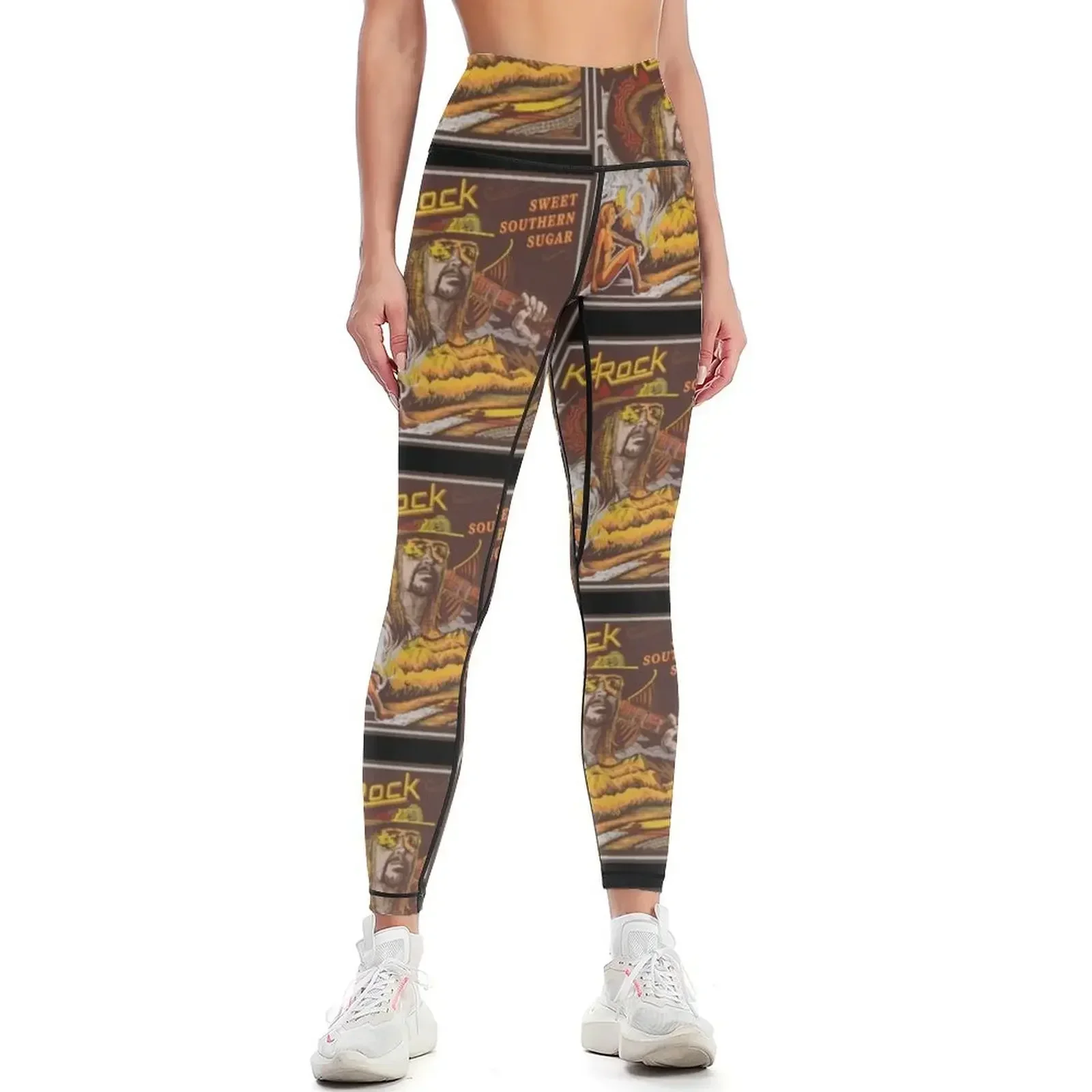 KID ROCK TOUR 2017 طماق رفع اللياقة البدنية ملابس رياضية لصالة الألعاب الرياضية يغطي الرجل الرياضة الرياضية للنساء طماق