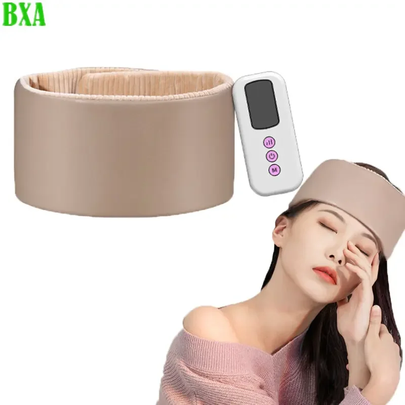 Migraine Pressure Headache Relaxation Headband Electric Head Massager Belt Air Pressure Kneading Hot Compress Head Airbag Massag