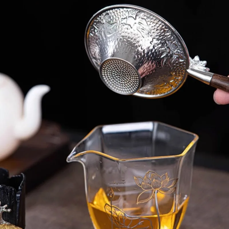 2 قطعة مصفاة شاي شبكية عقلية الفولاذ المقاوم للصدأ تصفية غربال Teaware الدانتيل الشاي استنزاف مفيدة الشاي Infusers اكسسوارات المطبخ